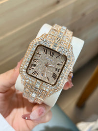 Cartier Santos Iced-Out