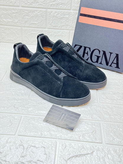 Zegna Tripple Stitch Suade